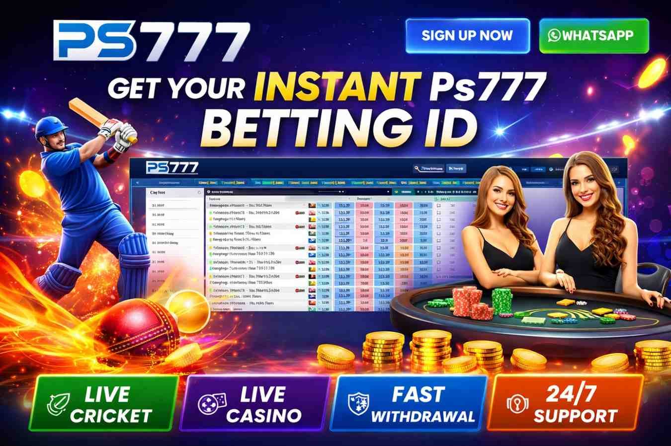 PS777 ID – Get Instant Cricket Betting ID | PS777 Official India